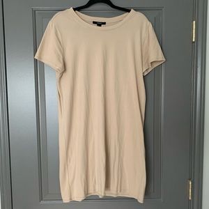 Lightweight tan/nude t-shirt dress